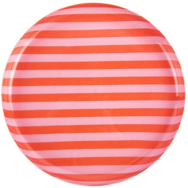 Present Time Tablett Tablett Animado Orange Pink gestreift (30cm)