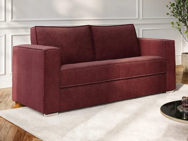 Vente-unique - LORETO Sofa Stoff Rot - B 223 cm95 cm x H 90 cm x L 195 cm