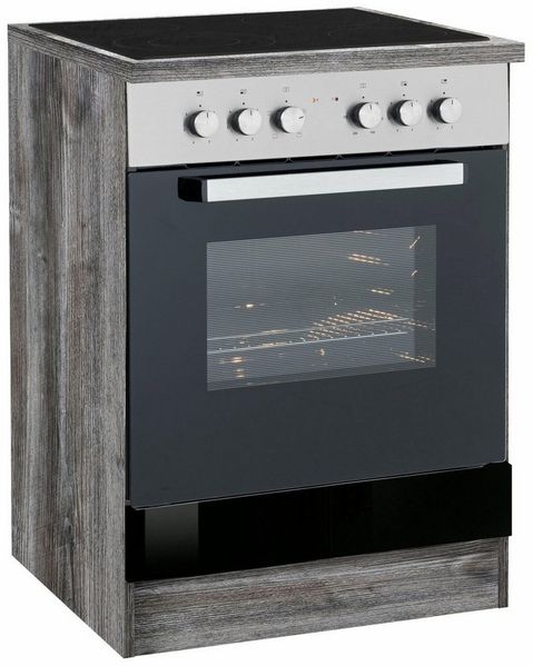 KOCHSTATION Herdumbauschrank KS-Samos 60 cm breit