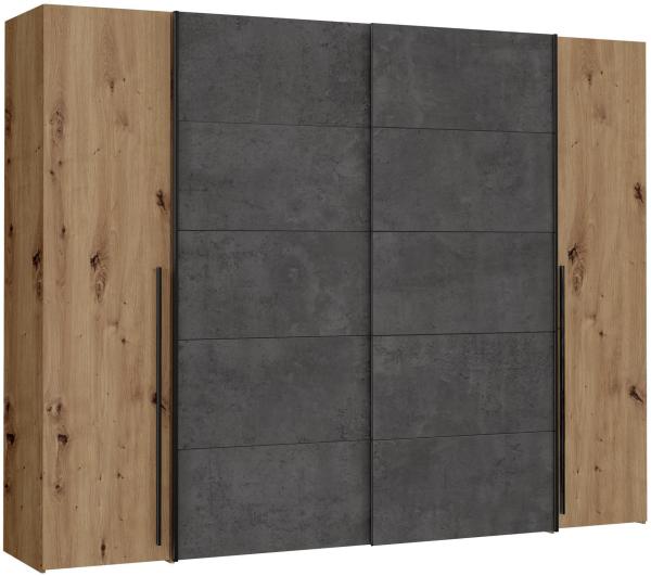 Kleiderschrank >Nadiya< in Artisan Eiche - 270.3x210x61.2cm (BxHxT)