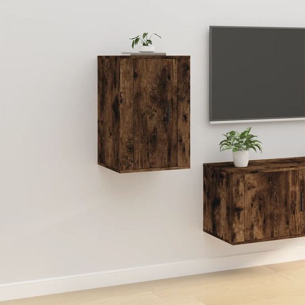 vidaXL TV-Wandschrank Räuchereiche 40x34,5x60 cm 816666