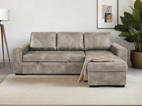 Trends by HG Ecksofa Poll L-Form, B: 245 cm, mit Bettfunktion & Bettkasten