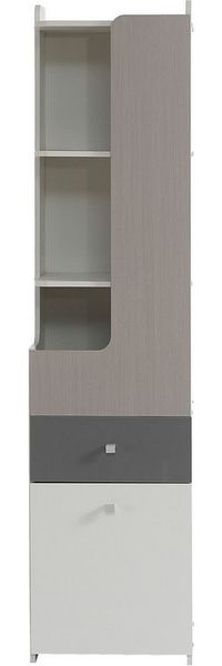 Yorbay Bücherregal Hochschrank mit Schubladen, 45 x 40 x 184 cm