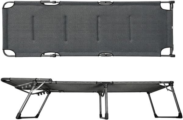 osoltus Sonnenliege Soft Touch Dreibeinliege XXL 3D MESH AIR softgrau