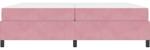 vidaXL Bettrahmen mit Matratze Rosa 200 x 200 cm Stoff 3399089 Bild 5