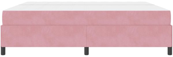 vidaXL Bettrahmen mit Matratze Rosa 200 x 200 cm Stoff 3399089 Bild 6