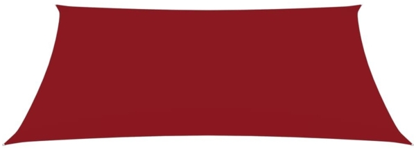 vidaXL Sonnensegel Oxford-Gewebe Rechteckig 3x4 m Rot