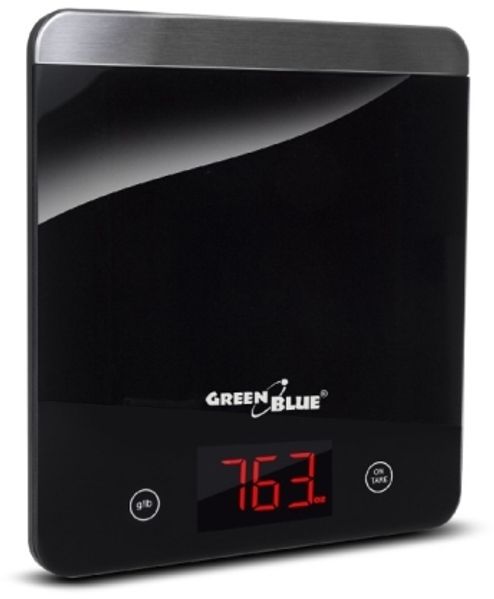 Greenblue 53517 Elektronische Küchenwaage 5 kg 1 g Schwarz Arbeitsplatte Rechteck