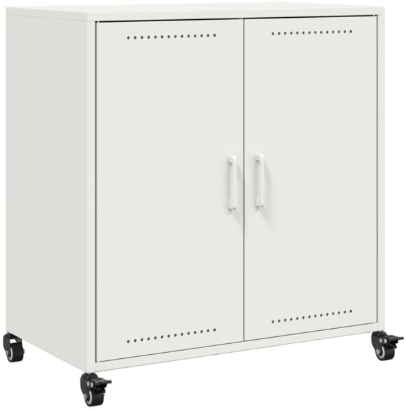 vidaXL Sideboard Weiß 68x39x72 cm Stahl 846661 Bild 1