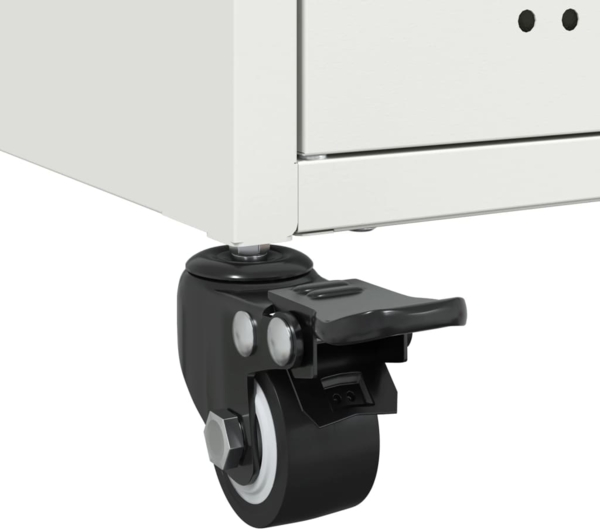 vidaXL Sideboard Weiß 68x39x72 cm Stahl 846661 Bild 10