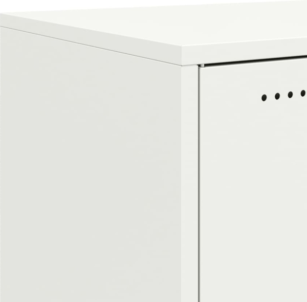 vidaXL Sideboard Weiß 68x39x72 cm Stahl 846661 Bild 9