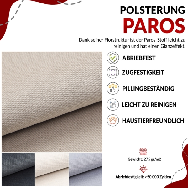 Mks Möbel 'Pedro U-Form' Ecksofa mit Schlaffunktion und verstellbaren Kopfstützen, Beige, Mikrofaser Bild 10