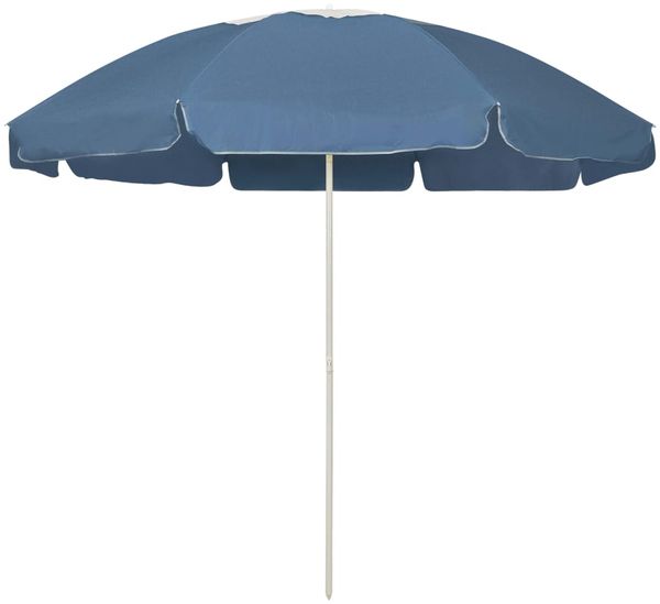 vidaXL Strandschirm Blau 240 cm 314712