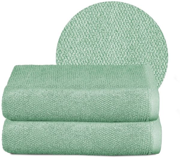 Beautex Handtuch Set Handtuch Set, Made in Europe, Frottier, (Multischlaufen-Optik, Frottier Premium Set aus 100% Baumwolle 550g/m)