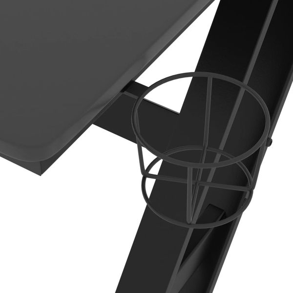 vidaXL Gaming-Schreibtisch mit ZZ-Gestell Schwarz 110x60x75 cm 325412 Bild 7