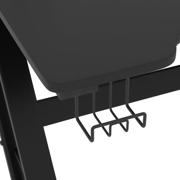 vidaXL Gaming-Schreibtisch mit ZZ-Gestell Schwarz 110x60x75 cm 325412 Bild 6