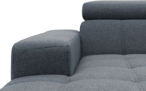 DOMO Collection Cunelli, Ecksofa mit Kopfstützfunktion, Webstoff blau, 175 x 292 cm Bild 11