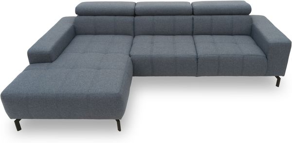 DOMO Collection Cunelli, Ecksofa mit Kopfstützfunktion, Webstoff blau, 175 x 292 cm Bild 9