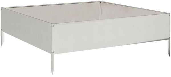 vidaXL Hochbeet 100x100x33,5 cm Edelstahl 851028 Bild 6