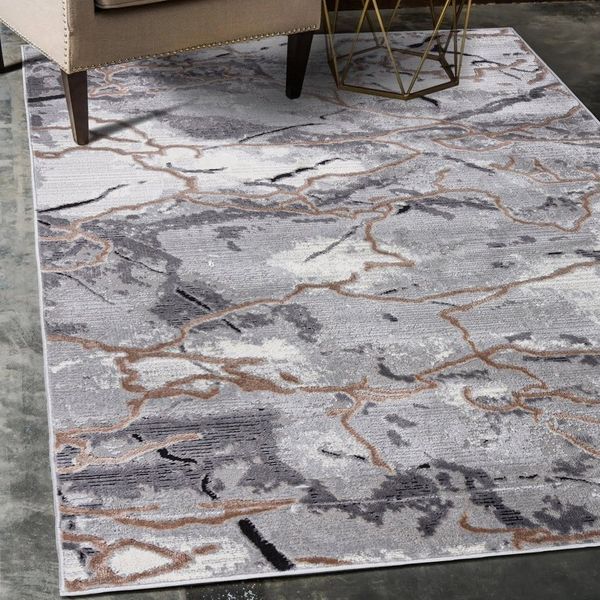Mazovia Designteppich Modern Teppich für Wohnzimmer, Schlafzimmer Abstrakt Muster, 80 x 150 cm, Modern, Abstrakt, Kurzflor