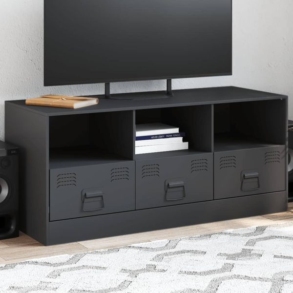 vidaXL TV-Schrank Anthrazit 99x39x44 cm Stahl 841735