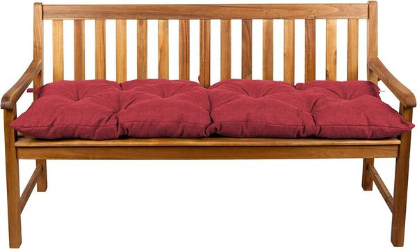 Gutekissen® Bankauflage Stuhlkissen Hollywoodschaukel Garten LS (100x30, Rot)