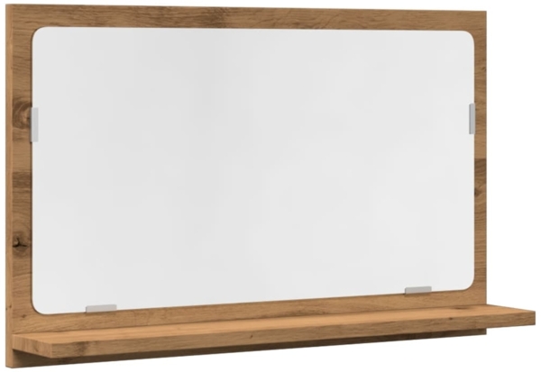 vidaXL Badspiegel mit Ablage Artisan-Eiche 60x11x37 cm Holzwerkstoff 856198