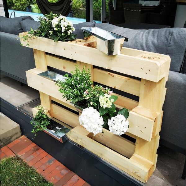UNUS GARDEN Blumenkasten Blumenkasten mit Kante für Paletten (12 St), Pflanzgefäße für Europaletten, Garten oder Balkon