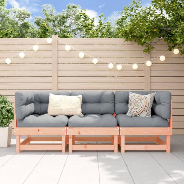 vidaXL 3-tlg. Garten-Lounge-Set Massivholz Douglasie 825420