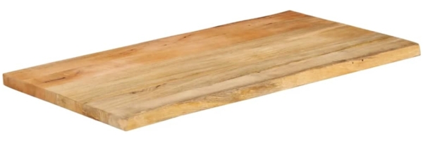 vidaXL Tischplatte mit Baumkante 110x60x2,5 cm Massivholz Mango 370719