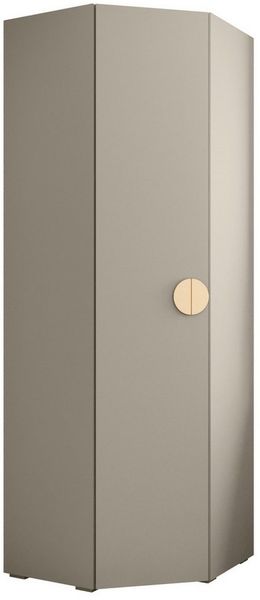 ABIKS MÖBEL Eckschrank Inova 4 Eckkleiderschrank mit Kleiderstange und Regalen
