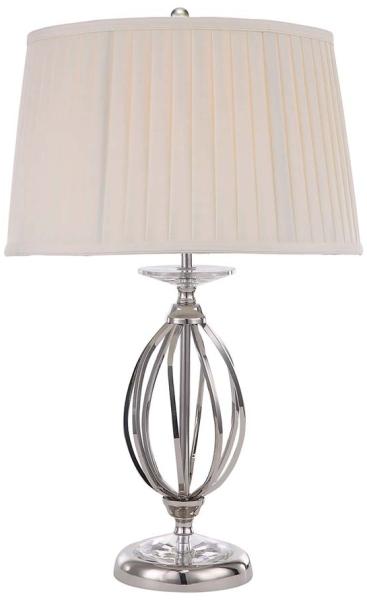 Elstead Lighting Aegean 1-Light Tischleuchte Nickel poliert 1-flammig E27 58cm