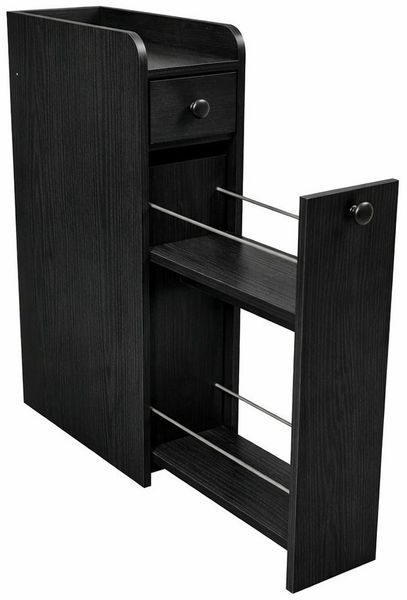 COSTWAY Badkommode, Badezimmerschrank mit Rollen & 2 Schubladen, Rollwagen