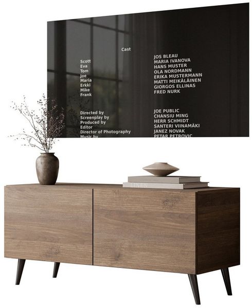 Lookway TV-Schrank COLGANTE Nussbaum 100 auf Beinen