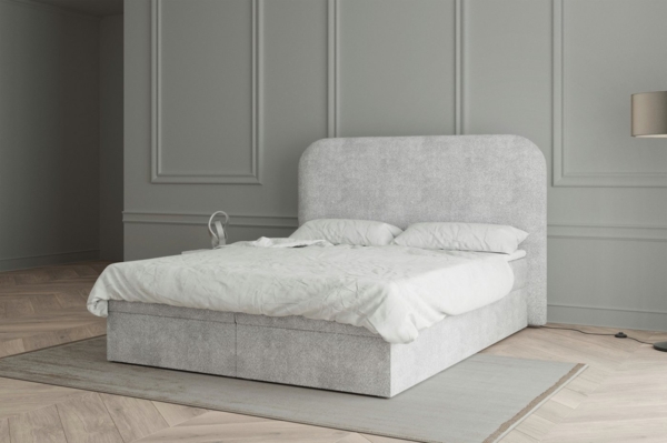 MOEBLO Boxspringbett aus Bouclé Bett 07 (Bonell, Topper, Doppelbett gepolstertes Kopfteil mit Bettkasten Boxspringbett, aus Boucle, Polsterbett Kontinentalbett, Polsterbett Kontinentalbett), Boxspring, (BxHxT):158/178/198x120x214cm Bild 2