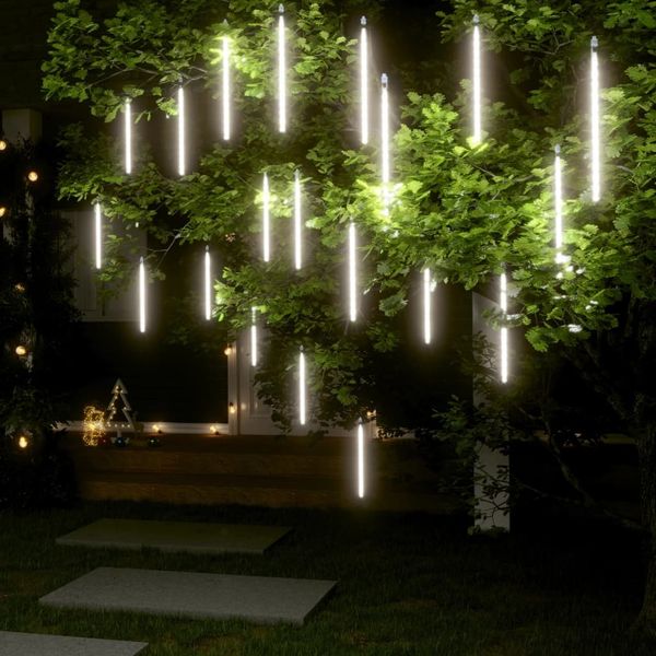 vidaXL LED Meteor-Lichter 20 Stk. 30 cm Kaltweiß 480 LEDs 328549