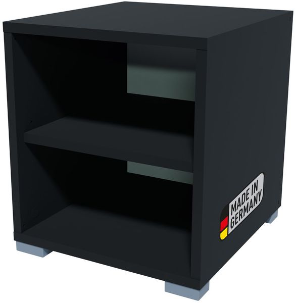 BADEDU VEER Regal 35 cm breit, Anthrazit, 2 Fächer