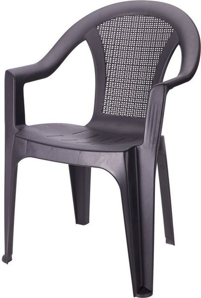 Progarden Gartenstuhl Kunststoff Anthrazit Stapelbar 2 er Set (Set, 2 St), UV-Beständig, Robust, Wetterfest, Made in Italy, Hochwertig Bild 4