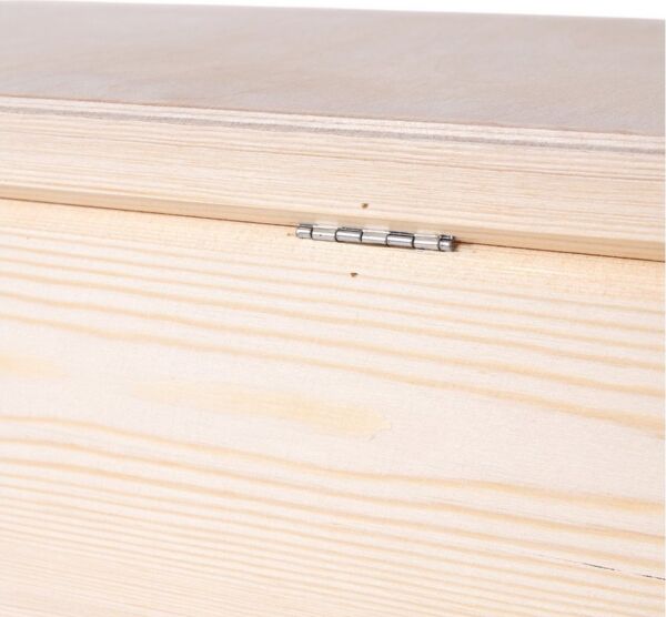 Creative Deco Holzkiste Holzkiste mit Deckel Erinnerungsbox Baby Groß Unlackiert, Unlackiert
