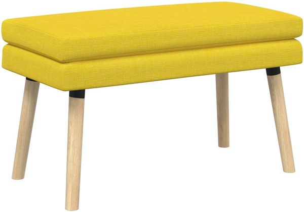 vidaXL Doppellagige Bank Helles Gelb 80 x 40 x 47 cm Stoff 42038441