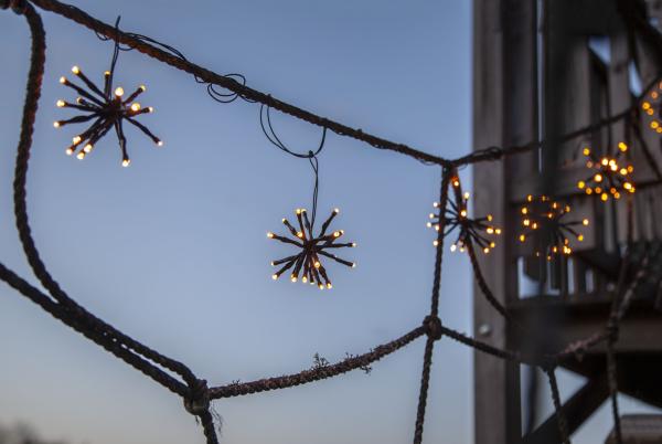 LED-Lichterkette "Flower Curtain", 10 Cluster