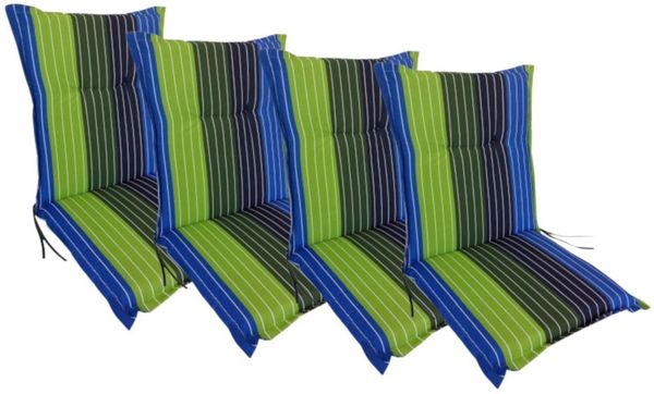 4x Niederlehner Auflage 105x50 Polsterauflage Stuhlkissen Sesselauflage Polster