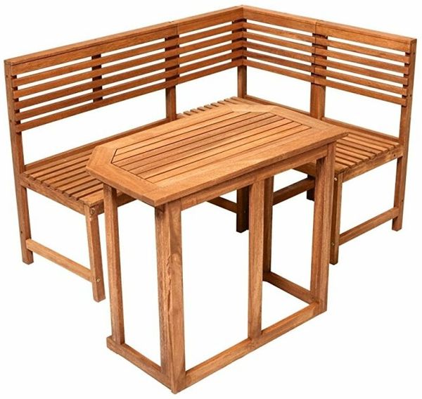 Gartenset Saigon Eckbank&Tisch natur
