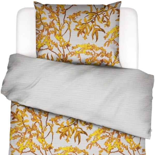 ESSENZA Bettwäsche Bowie Silver Baumwolle Perkal 200 x 200 + 2x 80 x 80 cm Bild 2