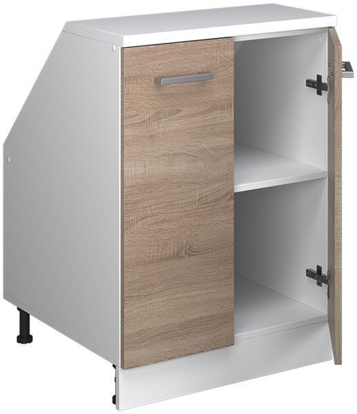Dachschrägenschrank Rion Sonoma 60 x 81.6 cm mit 2 Türen, Schrankkorpus 60 cm Tiefe Vicco Bild 4