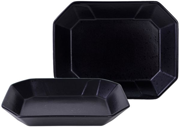 Streat Food Schwarz, Box 2-tlg 22 cm (mo)