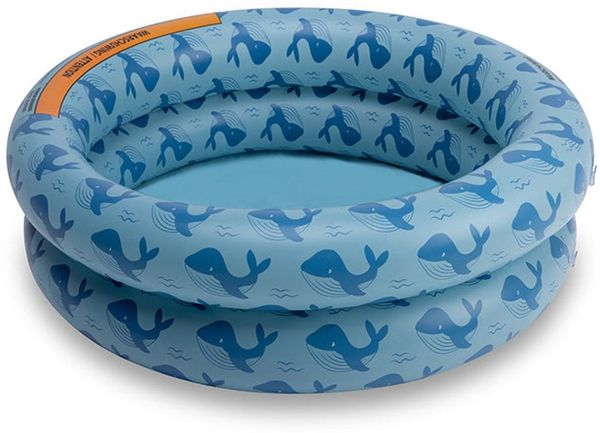 Swim Essentials Pool Swimming Baby Pool 60 cm Blue Whales 60x15 cm, Swimmingpool Planschbecken