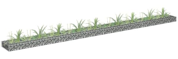 vidaXL Gabionen-Hochbeet Verzinkter Stahl 360x30x10 cm 145640
