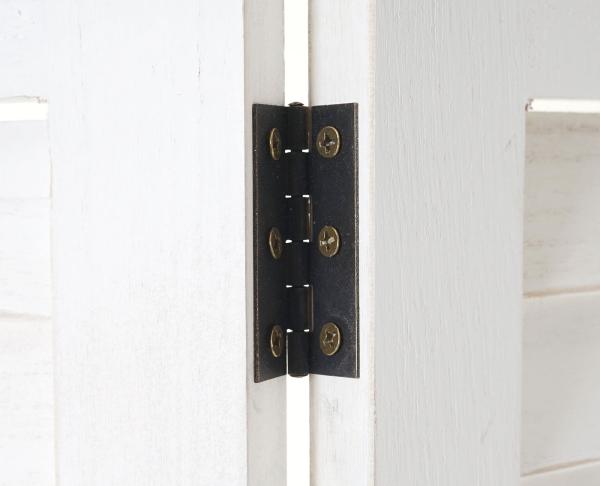 Paravent HWC-A84, Raumteiler Trennwand Sichtschutz, Ornamente 170x245cm ~ weiß Bild 4