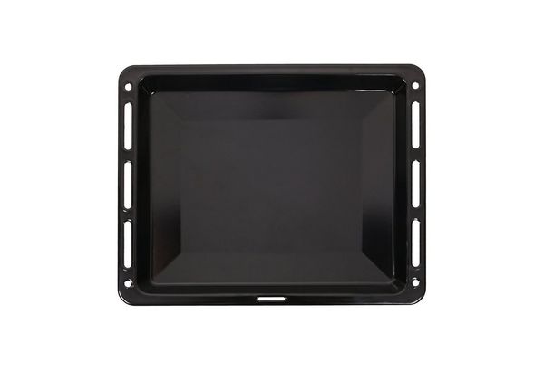 ICQN Backblech 460 × 370 × 30 mm, Kompatibel mit Beko, Bosch, Grundig & Samsung, Emaillierte Fettpfanne für Backofen & Herd